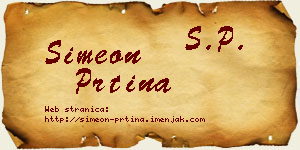 Simeon Prtina vizit kartica